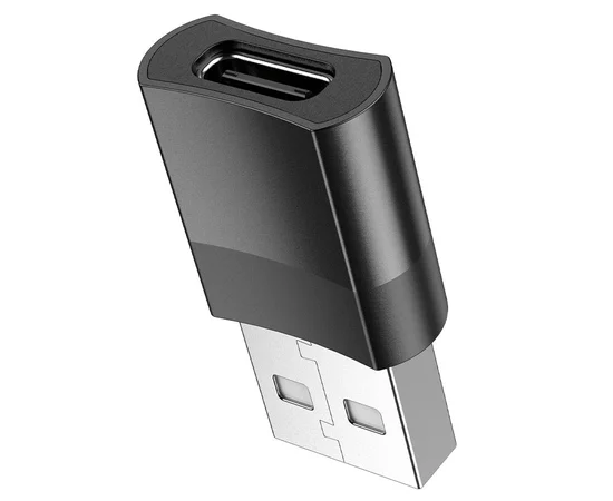 Перехідник Hoco UA17 USB Type-C Female USB2.0 Чорний