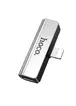 Перехідник Hoco LS25 Lightning to 3,5 AUX Сталевий