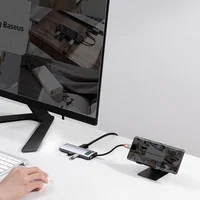 Переходник HUB Baseus Metal Gleam Series 7-in-1 Multifunctional (WKWG020113) Серый