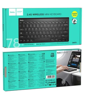 Клавиатура беспроводная Hoco GM70 Dragon mini 2.4G (English version) Black