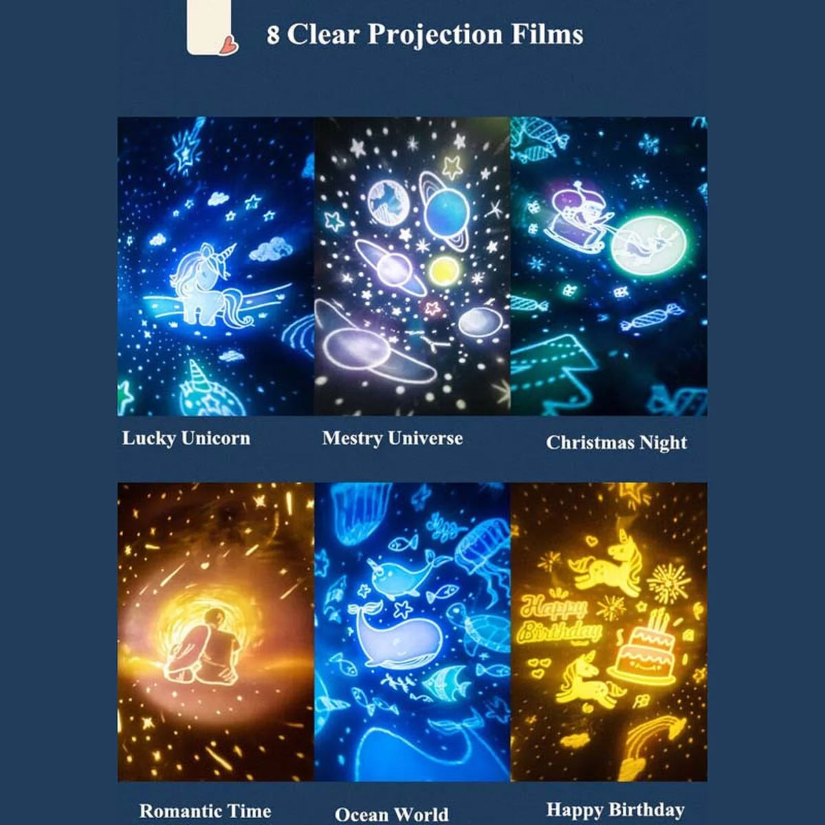 Ночник Moon E04 with Bluetooth and Remote Control 1200 mAh White