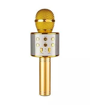Караоке Микрофон-колонка WS858 Gold