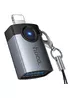 Переходник Hoco UA46 Lightning Male to USB Female USB2.0 Metal gray