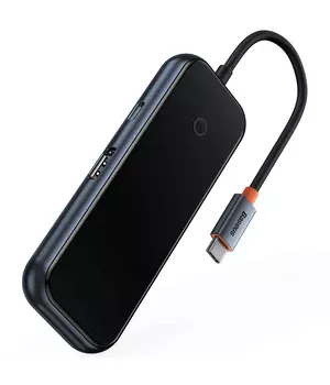 Переходник Baseus Hub AcmeJoy 5-Port Type-C (HDMI*1+USB3.0*2+USB2.0*1+Type-C PD&Data*1) (WKJZ) Dark Gray