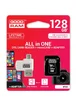 Карта пам'яті GoodRam microSDXC UHS-1 128 GB Class 10 + SD adapter + OTG Чорний