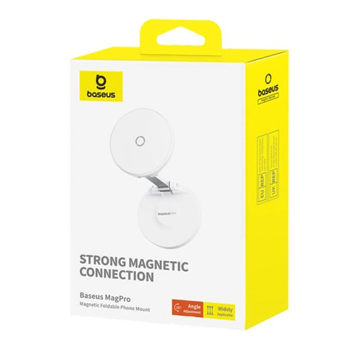 Держатель для телефона Baseus MagPro Magnetic Foldable Phone Mount (B10564101) White