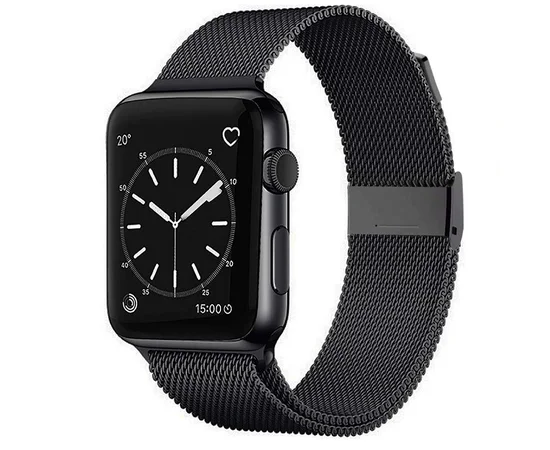Ремінець Milanese Loop Design для Apple watch 38mm / 40mm Чорний