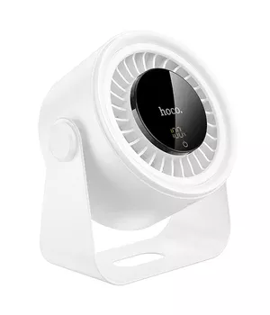 Настільний вентилятор Hoco HX66 desktop circulating fan 3000 mAh White