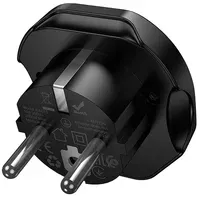Сетевой универсальный переходник Borofone BAC15 3in1 (EU) Black