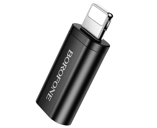 Переходник Borofone BV26A Lightning Male to Type-C Female USB2.0 Black