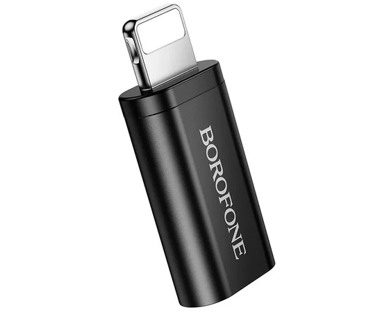 Переходник Borofone BV26A Lightning Male to Type-C Female USB2.0 Black