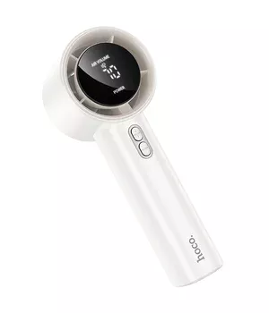 Портативный вентилятор Hoco HX64 Hurricane high speed handheld fan 3600 mAh White