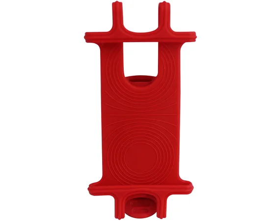 Велодержатель силиконовый для смартфонов от 4,3 до 6,3 дюйма Красный