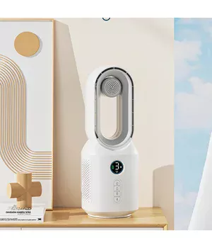 Настільний вентилятор F8 3in1 з Bluetooth-динаміком та нічником 4000mAh White