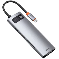 Переходник HUB Baseus Metal Gleam Series 7-in-1 Multifunctional (WKWG020113) Серый