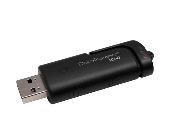 Флеш накопитель USB 64GB Kingston DataTraveler 104 (DT104/64GB) Черный