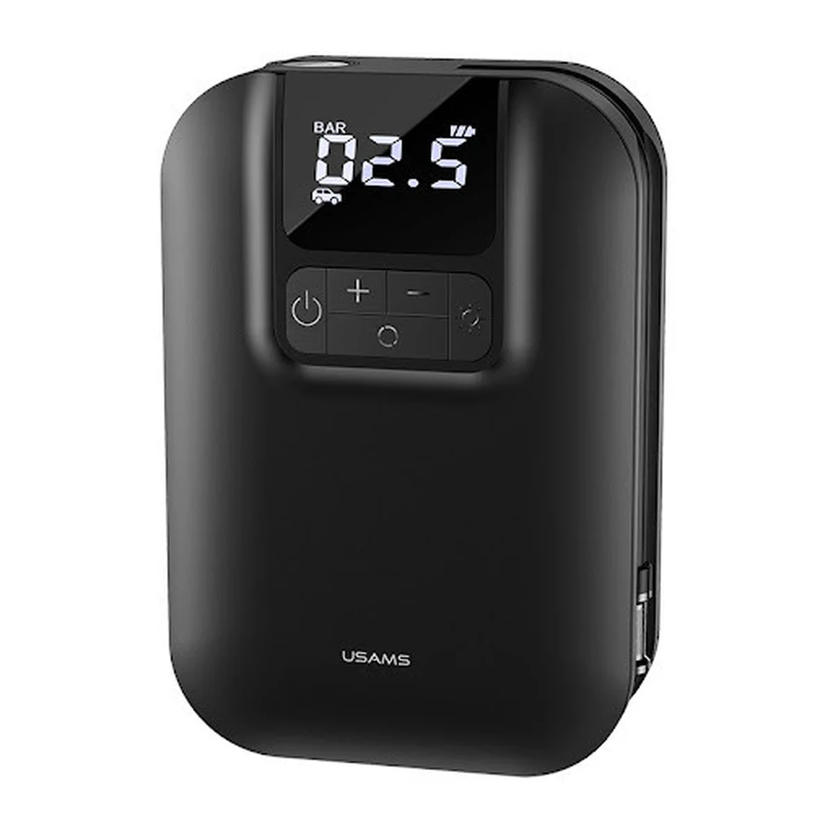 Портативный автокомпрессор для шин Usams US-ZB215 Mini Car 5000 mAh Черный