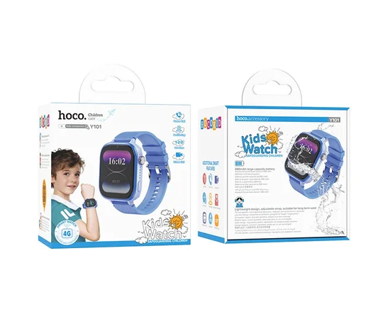 Дитячий cмарт-годинник Hoco Y101 4G Blue