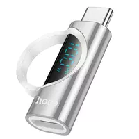 Переходник Hoco UA32 Type-C male to Type-C female display adapter Silver