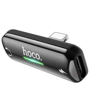 Перехідник Hoco LS27 Dual Lightning Сірий