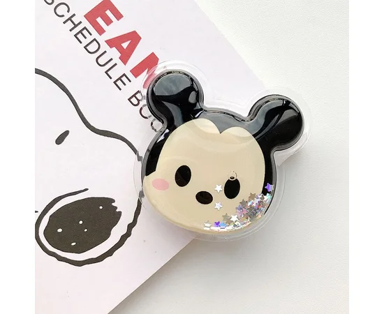 Держатель для телефона круглый (liquid shine) Микки Маус (Head)