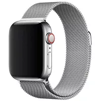 Ремінець Milanese Loop Design для Apple watch 38mm / 40mm Срібний