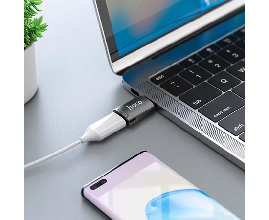 Переходник Hoco UA19 Type-C to HDMI Серый