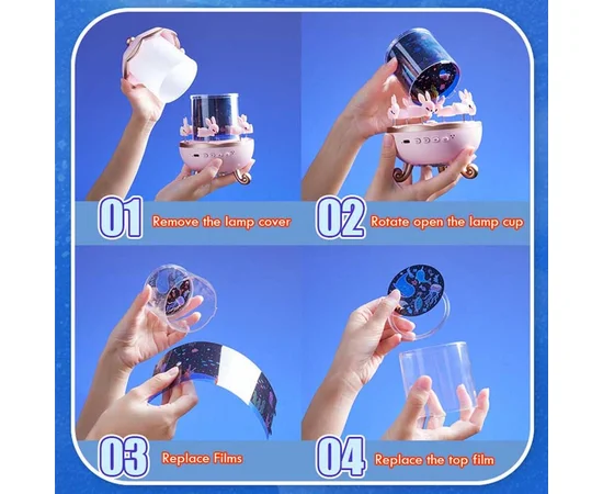 Нічник Fairy Tale E11 with Bluetooth 1200 mAh Pink