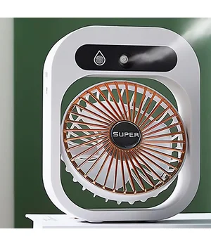 Настольный вентилятор Q8 с водяным охлаждением 1200 mAh White Настольный вентилятор Q8 с водяным охлаждением 1200 mAh White