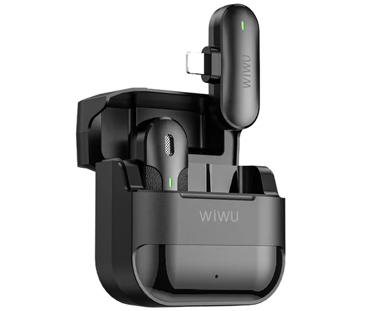 Петличный беспроводной микрофон WIWU Wi-WM001 Wireless mini microphone (Type-C) Black