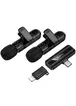 Петличний бездротовий мікрофон Hoco L20A Mini Voice (Lightning/Type-C) 60 mAh Black