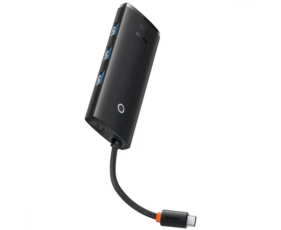 Переходник HUB Baseus Lite Series 5in1 (Type-C to HDMI + 3xUSB 3.0 + PD) (WKQX04) Черный