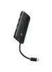 Переходник HUB Baseus Lite Series 5in1 (Type-C to HDMI + 3xUSB 3.0 + PD) (WKQX04) Черный
