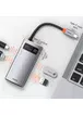 Переходник HUB Baseus Metal Gleam Series 4-in-1 Type-C (CAHUB-CY) Gray