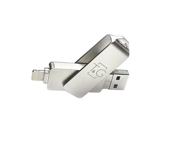 Флеш-драйв T & G 004 Metal series USB 3.0 - Lightning, 16GB Срібний
