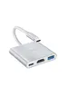Переходник HUB Hoco HB14 Type-C to USB3.0+HDMI+PD Стальной