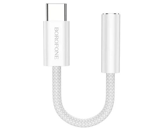 Перехідник Borofone BV15 3.5mm to Type-C Срібний