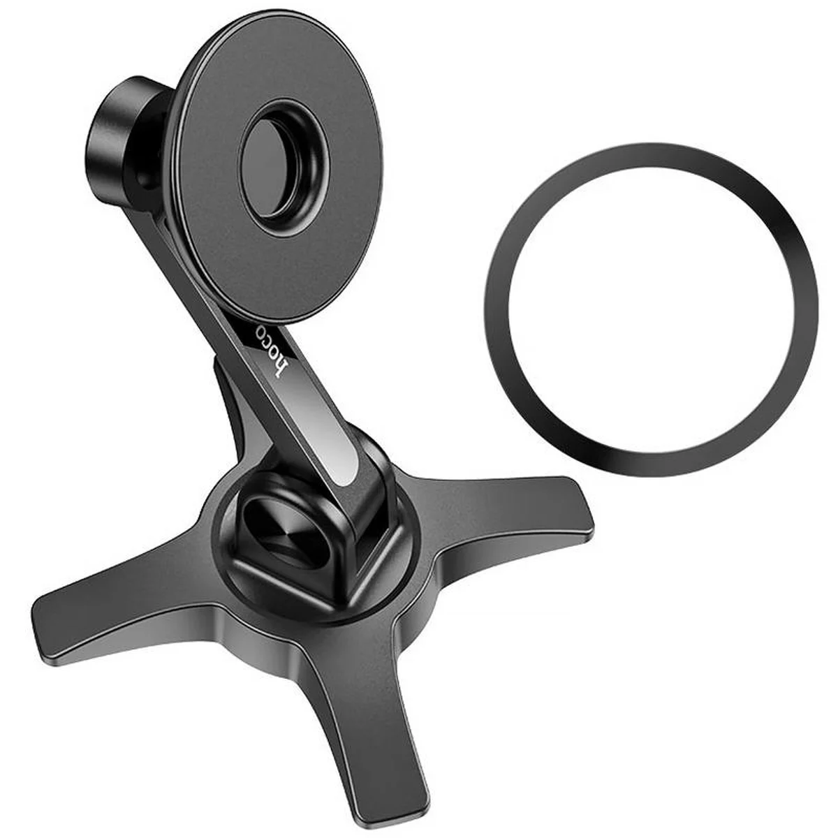 Магнитный держатель для телефона Hoco HD2 Joy ring Black