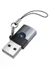 Перехідник Hoco UA46B USB Male to Type-C Female USB3.0 Metal gray