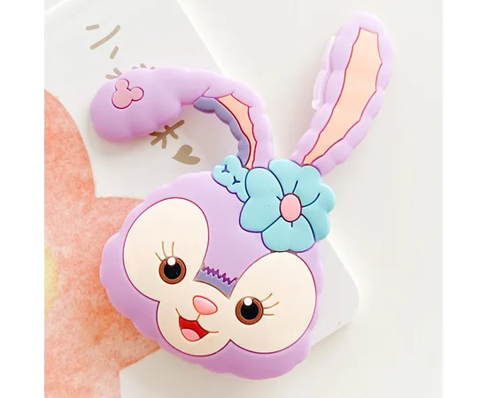 Тримач для телефону 3D Зайчик / Бузковий