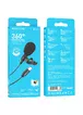 Микрофон петличный Borofone BFK11 Elegant lavalier Type-C (2m) Black