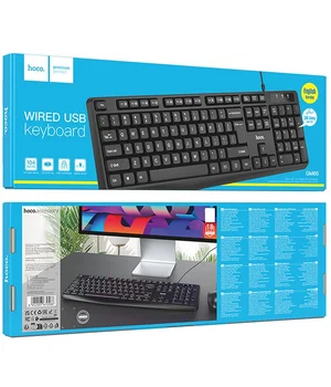 Проводная клавиатура Hoco GM60 Cool (English Version) Black