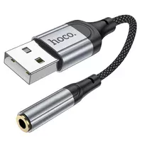 Перехідник Hoco LS36 Fresh USB to 3,5 AUX Black