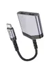 Перехідник Hoco LS40 Type-C до 2-й Type-C Metal gray