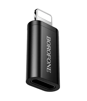 Перехідник Borofone BV26A Lightning Male to Type-C Female USB2.0 Black