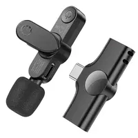 Бездротовий петличний мікрофон Borofone BFK12 Trophy lavalier Lightning/Type-C Black