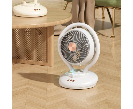 Настольный вентилятор F12 с отрицательной ионизацией 6000mAh White