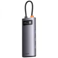 Перехідник HUB Baseus Metal Gleam Series 4-in-1 4xUSB3.0 (WKWG070013) Gray