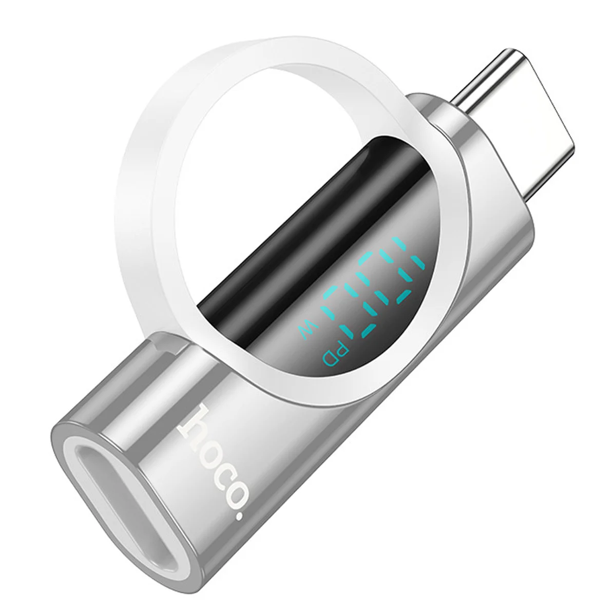 Переходник Hoco UA32 Type-C male to Type-C female display adapter Silver