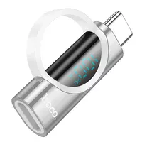 Переходник Hoco UA32 Type-C male to Type-C female display adapter Silver